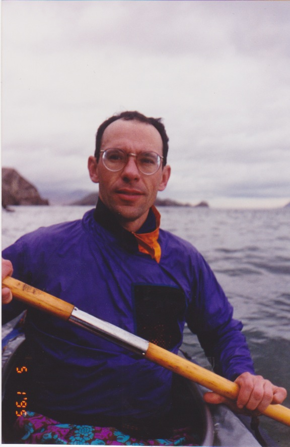 Jim Traverso paddles the Sea of Cortez in 1995